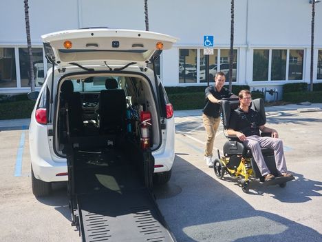New Wheelchair Van For Sale: 2025 Chrysler Voyager LX Wheelchair Accessible Van For Sale with a BraunAbility ADA Rear Entry on it. VIN: 2C4RC1CG6SR613147