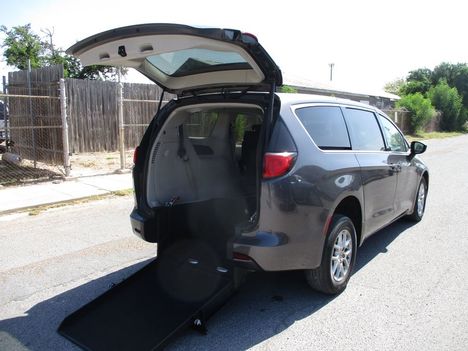 Used Wheelchair Van For Sale: 2022 Chrysler Voyager LX Wheelchair Accessible Van For Sale with a Rear Entry on it. VIN: 2C4RC1CGXNR171557