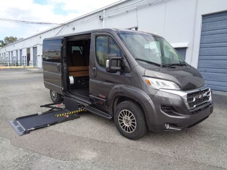 New Wheelchair Van For Sale: 2025 Ram Promaster Tradesman 1500 Wheelchair Accessible Van For Sale with a Tempest X on it. VIN: 3C6LRVAG0SE532586