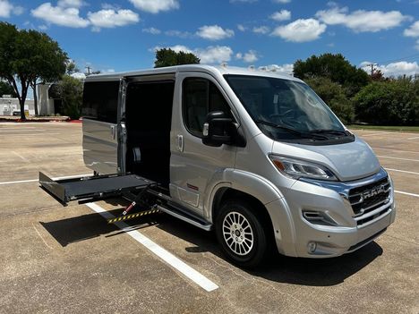 New Wheelchair Van For Sale: 2025 Ram Promaster Tradesman 1500 Wheelchair Accessible Van For Sale with a Tempest X on it. VIN: 3C6LRVAG7SE526106