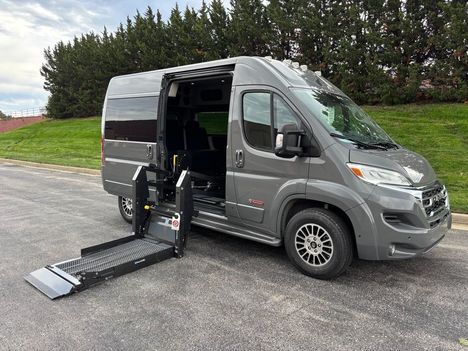 New Wheelchair Van For Sale: 2025 Ram Promaster Tradesman 2500 Wheelchair Accessible Van For Sale with a Tempest X HT on it. VIN: 3C6LRVCG5SE514758