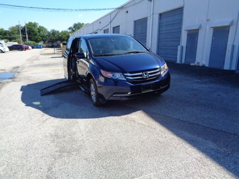 Used Wheelchair Van For Sale: 2016 Honda Odyssey EX-L Wheelchair Accessible Van For Sale with a BraunAbility Entervan II on it. VIN: 5FNRL5H64GB082752