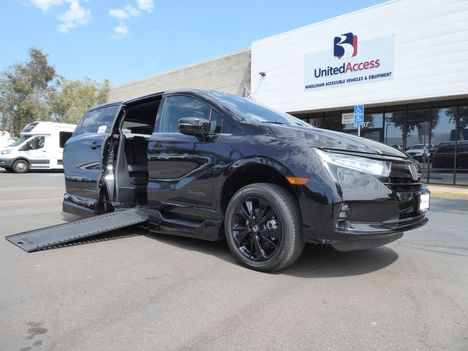 Used Wheelchair Van For Sale: 2024 Honda Odyssey Sport Wheelchair Accessible Van For Sale with a BraunAbility XI on it. VIN: 5FNRL6H70RB056201