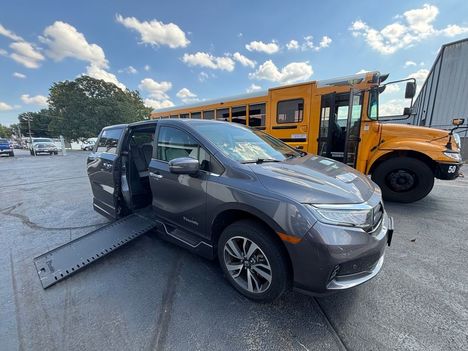 Used Wheelchair Van For Sale: 2023 Honda Odyssey Touring Wheelchair Accessible Van For Sale with a BraunAbility XI on it. VIN: 5FNRL6H86PB006067
