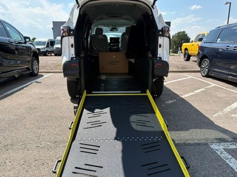 New Wheelchair Van For Sale: 2026 Toyota Sienna LE Wheelchair Accessible Van For Sale with a VMI ADA Rear Entry LONG CUT on it. VIN: 5TDKRKEC1TS310026
